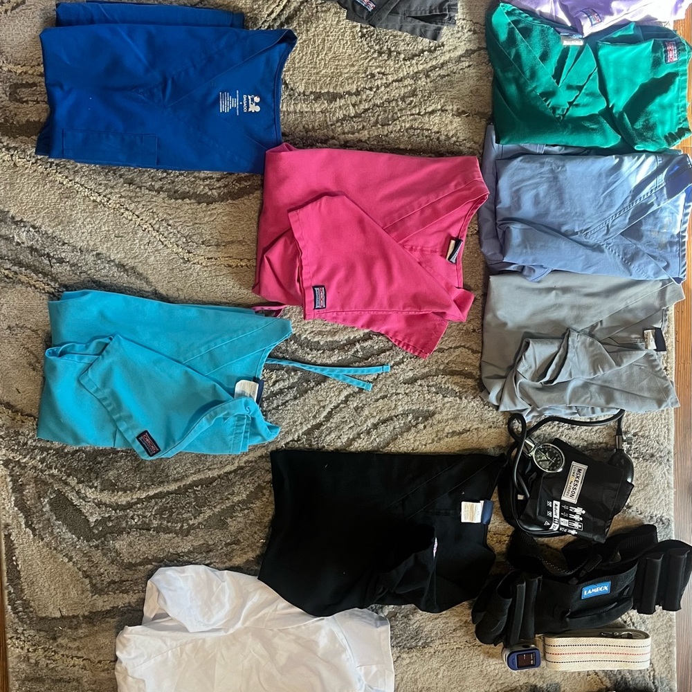 Colorful Medical Scrubs and Accessories